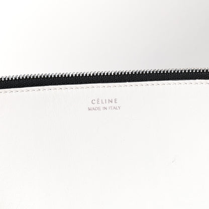 Celine Shiny Smooth Calfskin Small Twisted Cabas White Black 6 of 10