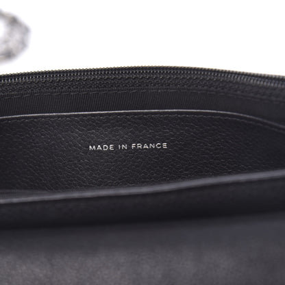 Chanel Caviar Half Moon Wallet On Chain WOC Black 7 of 11