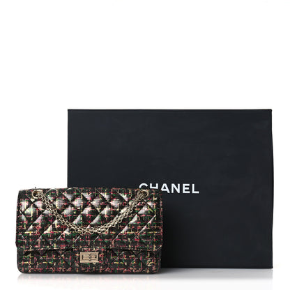 Chanel Tweed Printed Lambskin Quilted 2.55 Reissue 225 Flap Multicolor 13 of 13