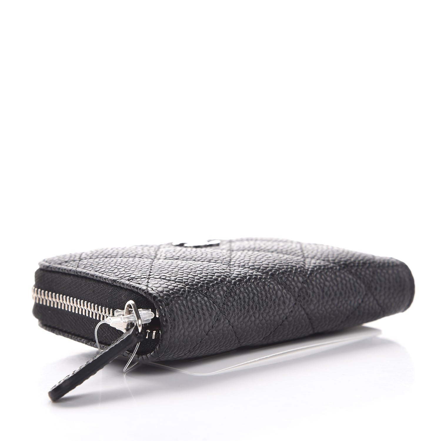Chanel Caviar Quilted Zip Coin Purse Black 4 of 8