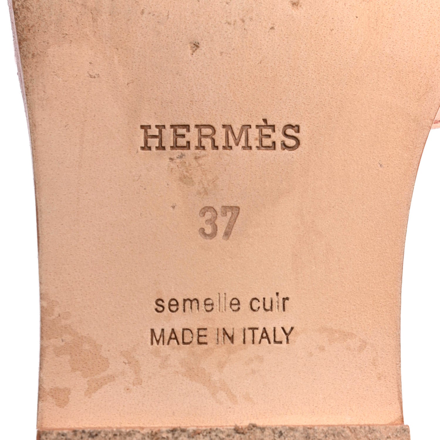 Hermes Ostrich Oran Sandals 37 Rose Bubinga 6 of 8