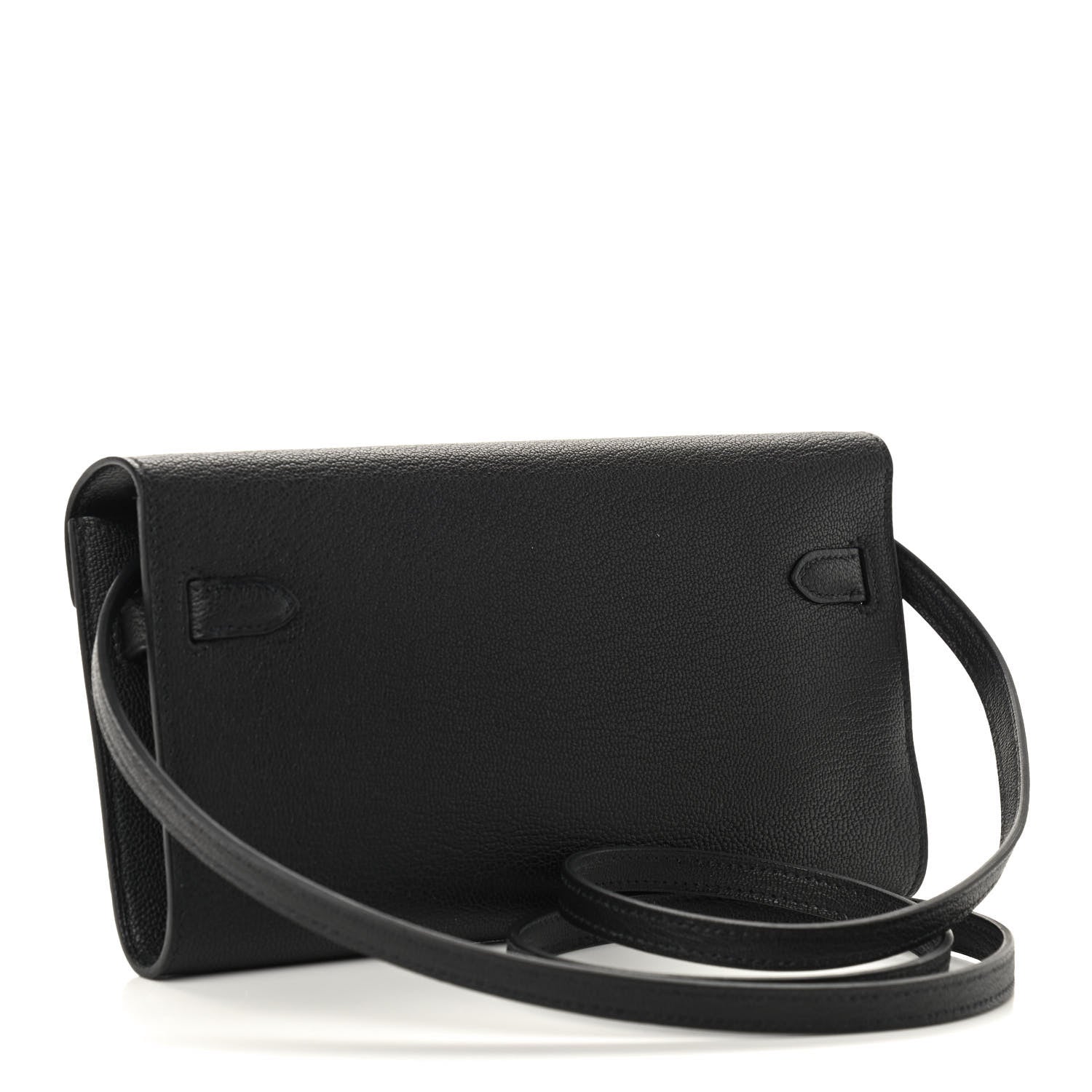 Hermes Chevre Mysore Kelly Wallet To Go Black 3 of 9