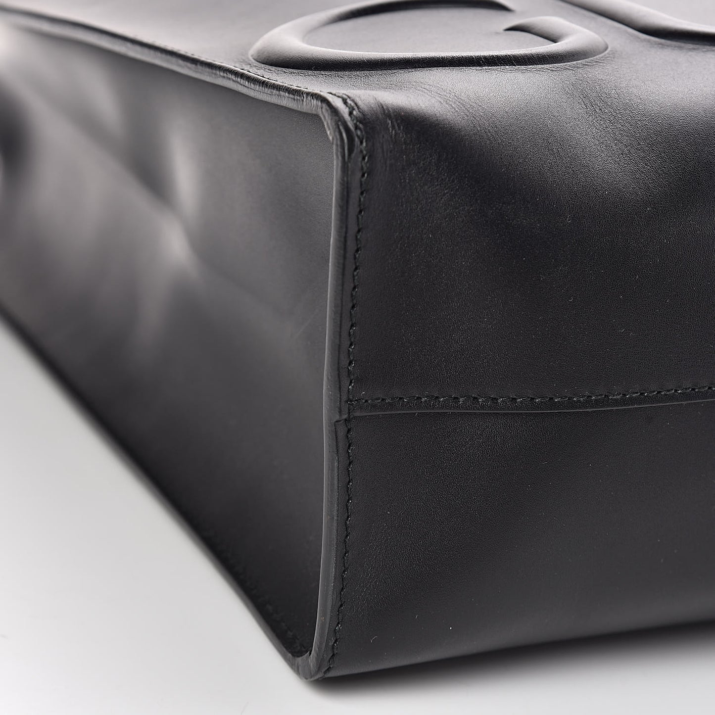Calfskin Embossed Medium XL Tote Black