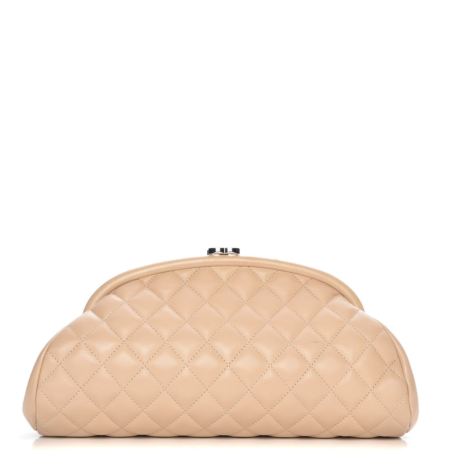 Chanel Lambskin Quilted Timeless Clutch Beige Clair 1 of 11