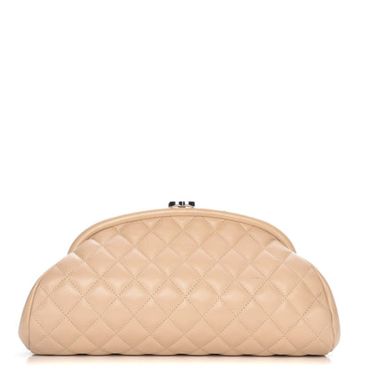 Chanel Lambskin Quilted Timeless Clutch Beige Clair 1 of 11
