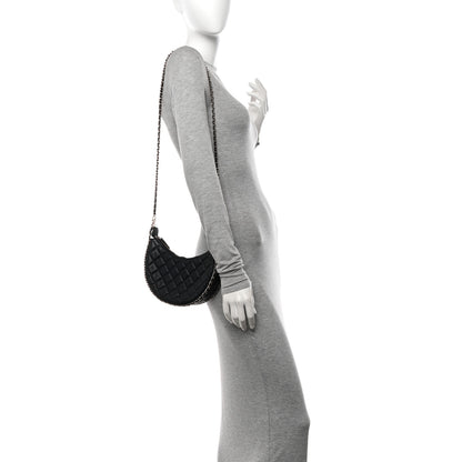 Chanel Lambskin Quilted Small Hobo Bag Black 2 of 12