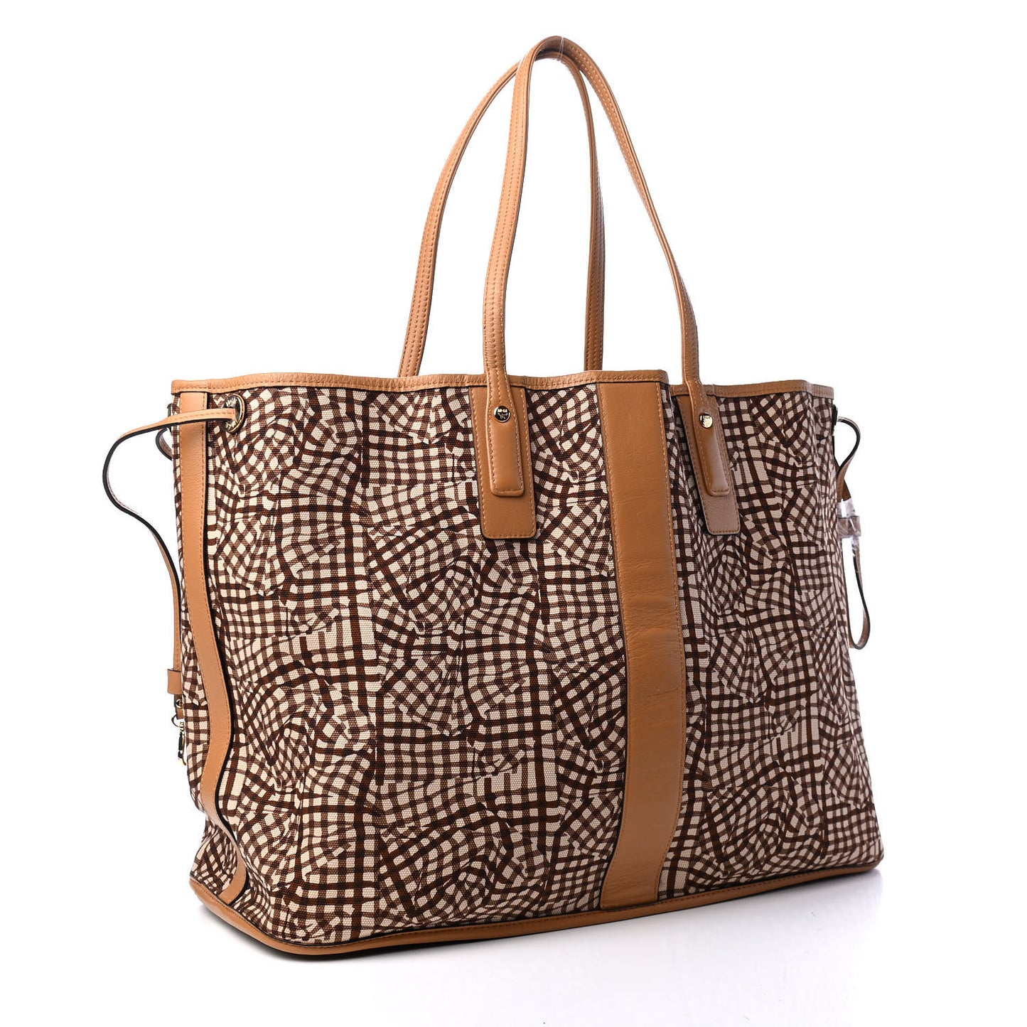 Visetos Large Liz Reversible Shopper Tote Cognac