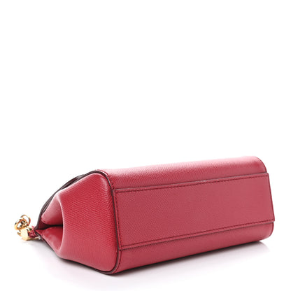 Dolce & Gabbana Dauphine Mini Miss Sicily Satchel Dark Red 3 of 4