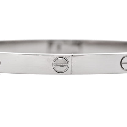Cartier 18K White Gold Small LOVE Bracelet 15 3 of 8