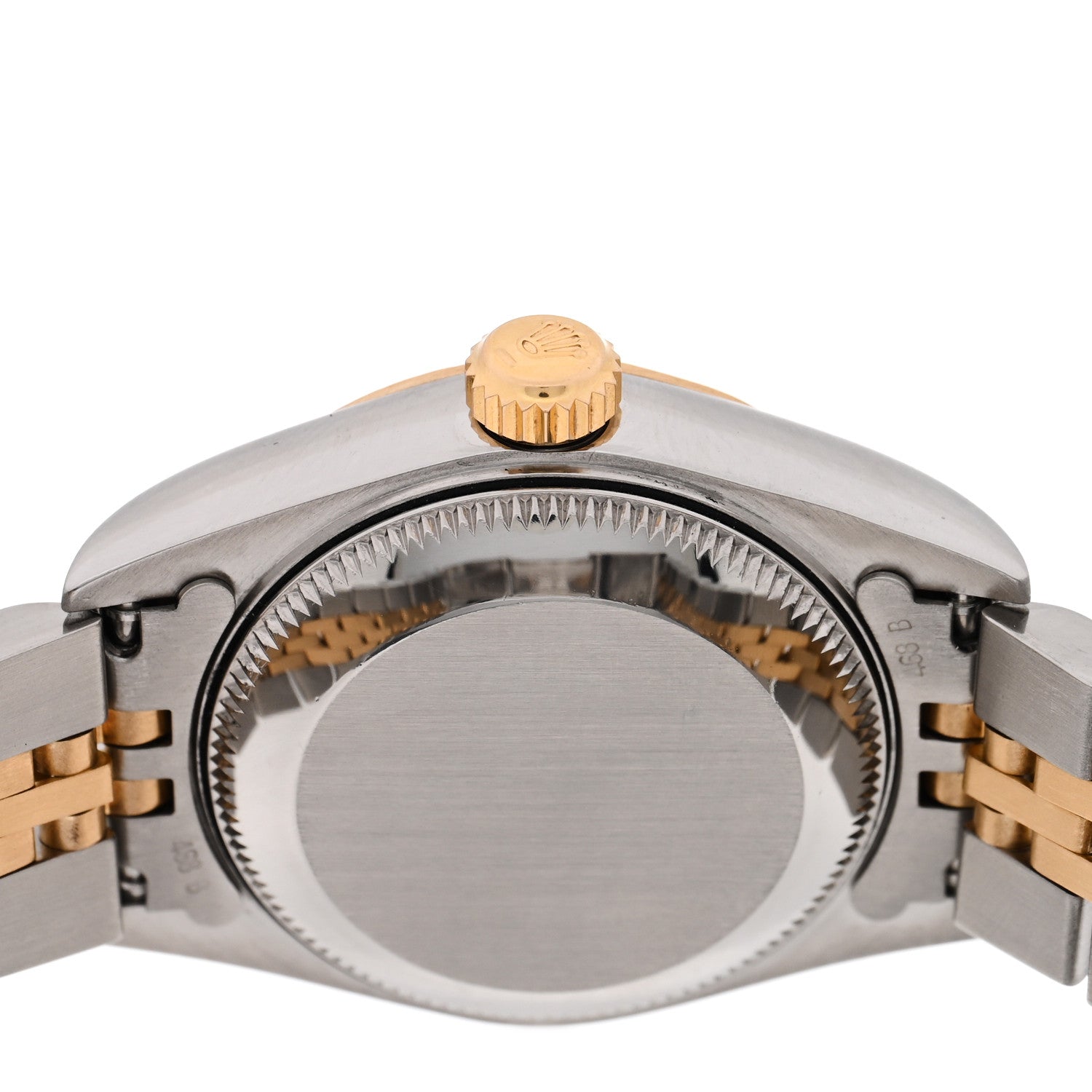Rolex Stainless Steel 18K Yellow Gold 26mm Oyster Perpetual Datejust Watch White Roman 69173 4 of 5