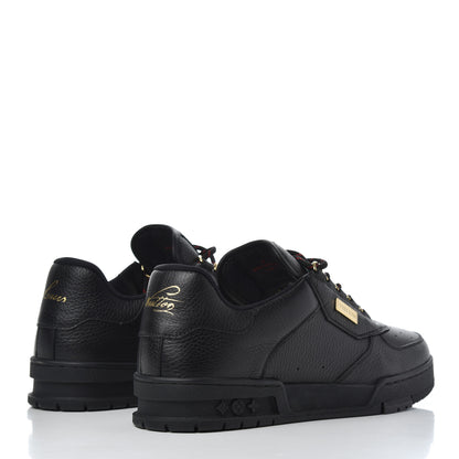 Louis Vuitton Calfskin Mens LV Trainer Sneakers 8 Black 4 of 7
