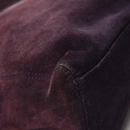 Chanel Suede CC Tote Purple 10 of 12