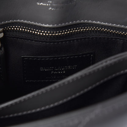 Saint Laurent Calfskin Y Quilted Monogram Toy Loulou Crossbody Bag Storm 6 of 9