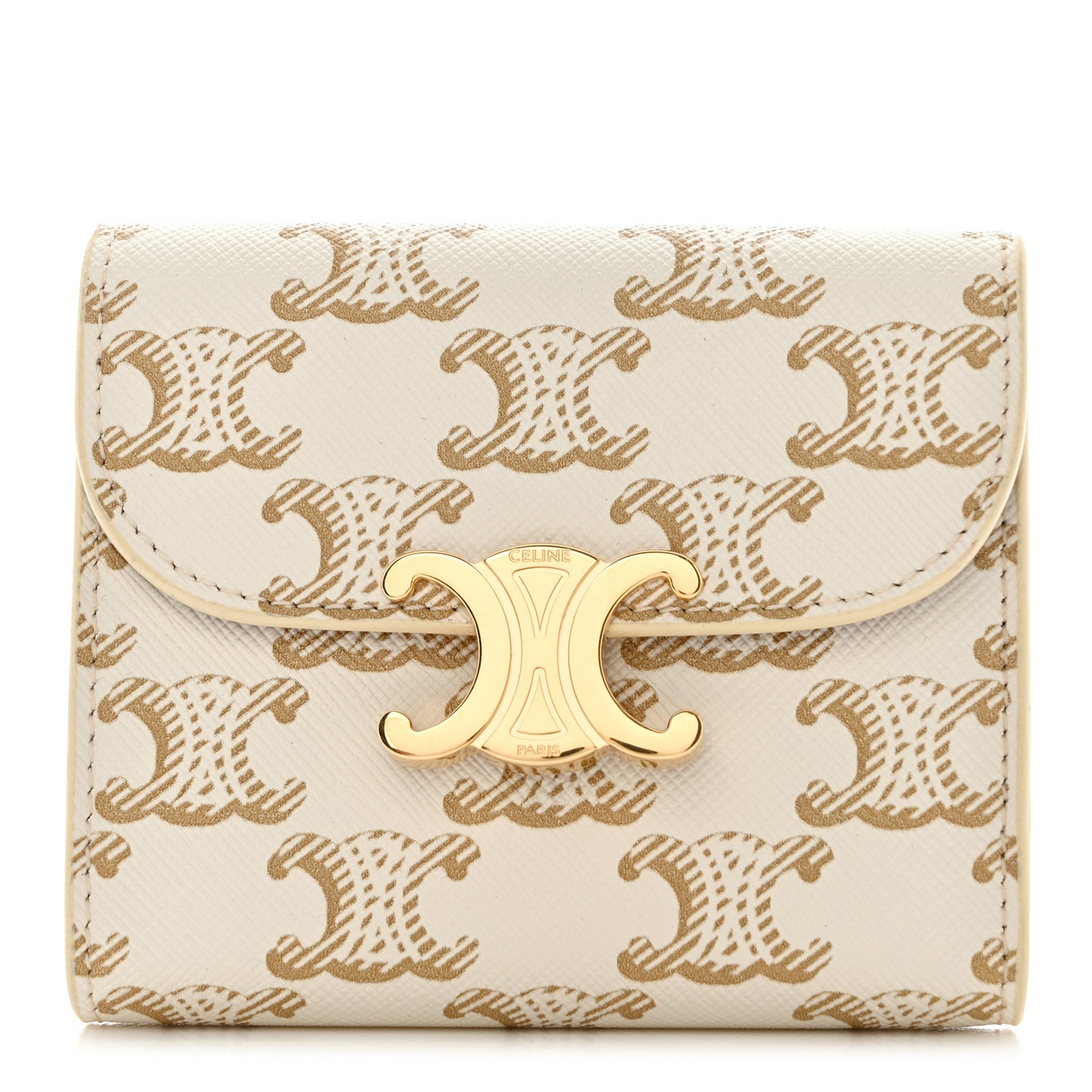 Triomphe Canvas Small Triomphe Wallet White