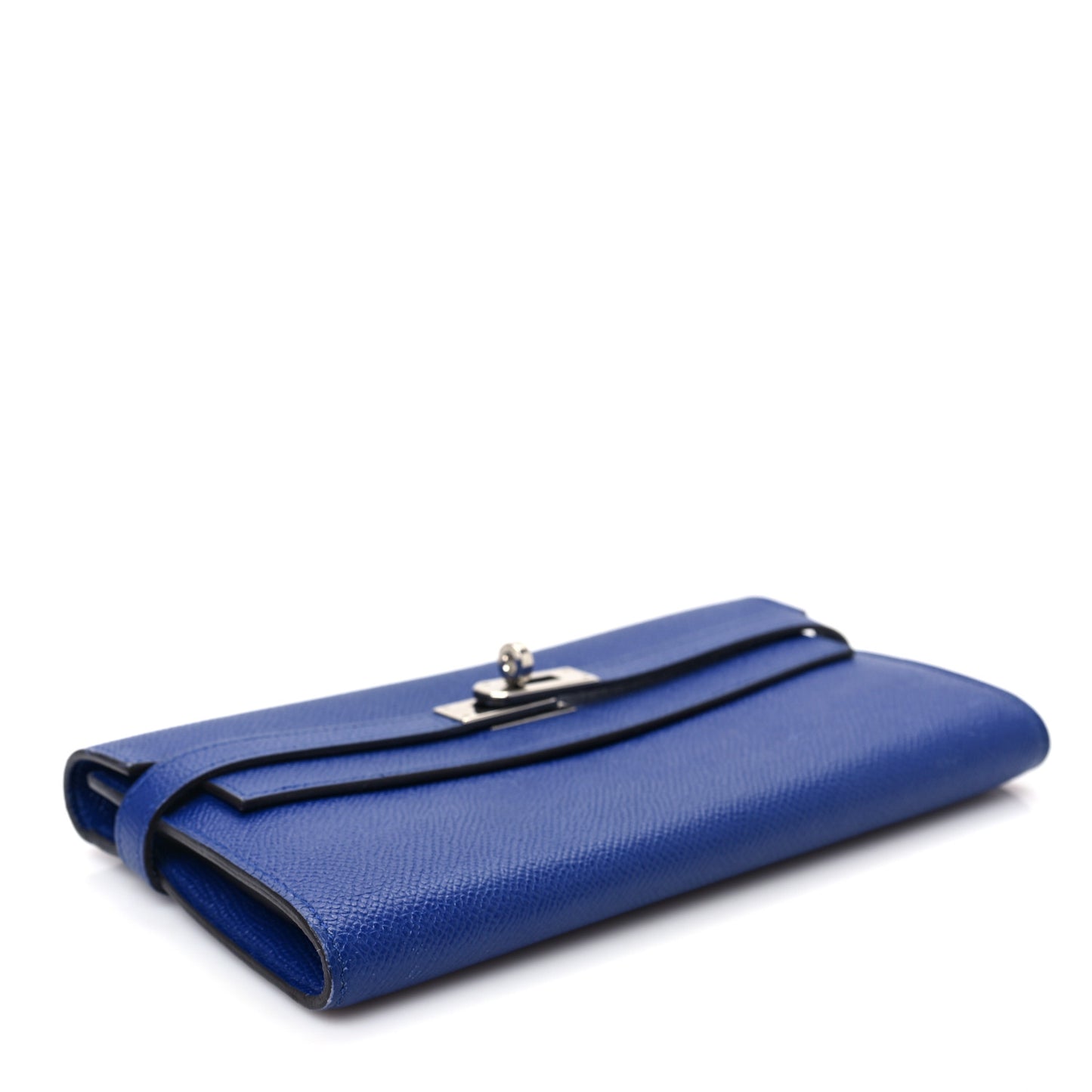 Epsom Kelly Longue Wallet Bleu Electrique