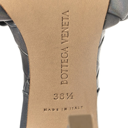 Bottega Veneta Laser Nappa Maxi Intrecciato Lido 90mm Mule Sandals 38.5 Oyster 8 of 8