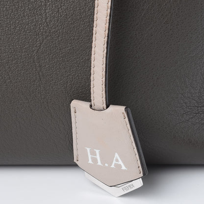 Fendi Vitello Dolce 4 Color Medium By The Way Boston Bag Carbone Grigio Polvere Multicolor 10 of 15