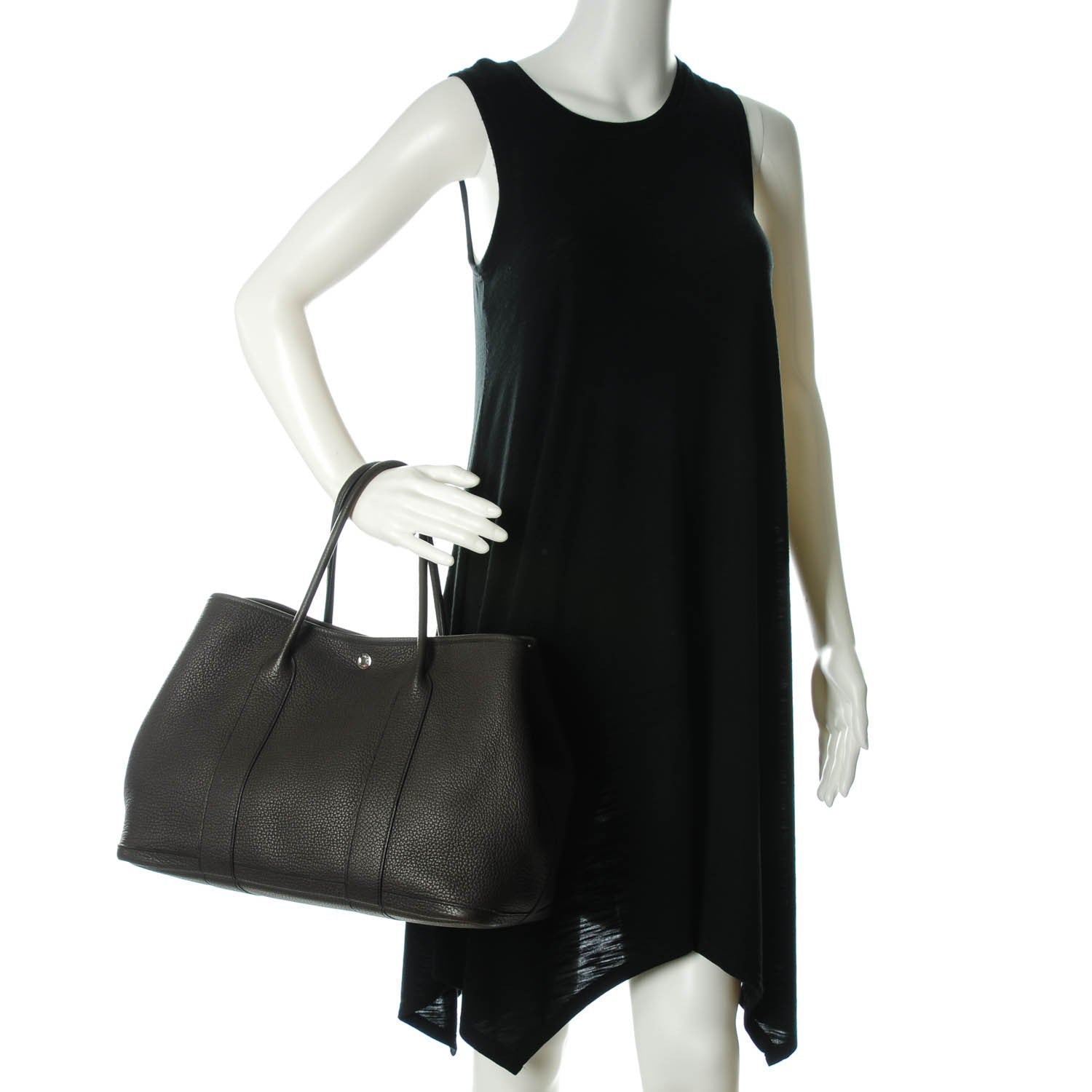 Hermes Veau Negonda Garden Party Tote 36 Cacao 2 of 9