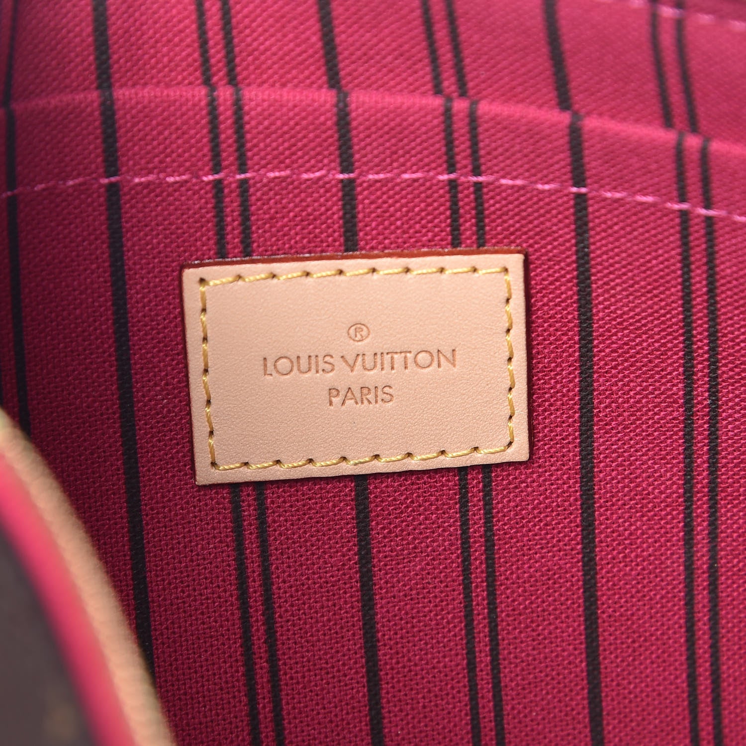 Louis Vuitton Monogram Neverfull MM GM Pochette Pivoine 6 of 8