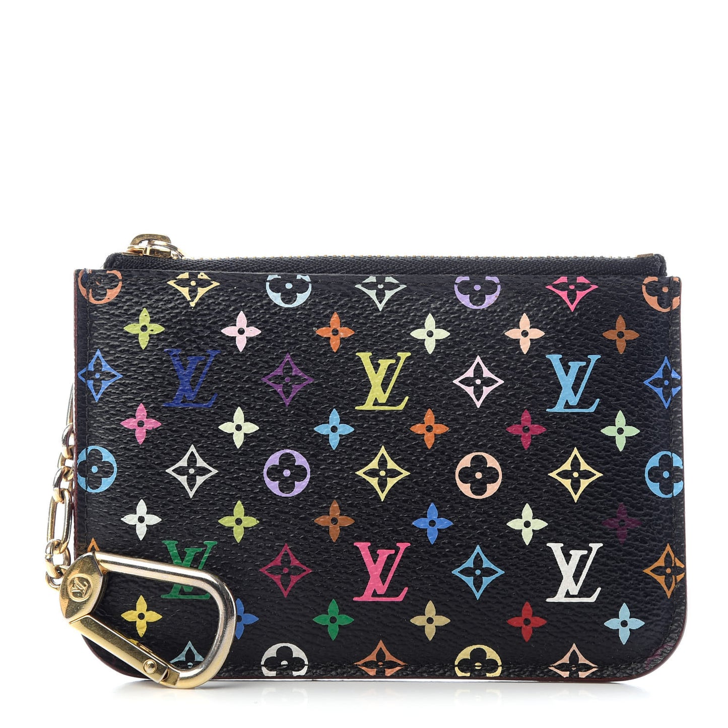 Monogram Multicolor Key Pouch Black Grenade