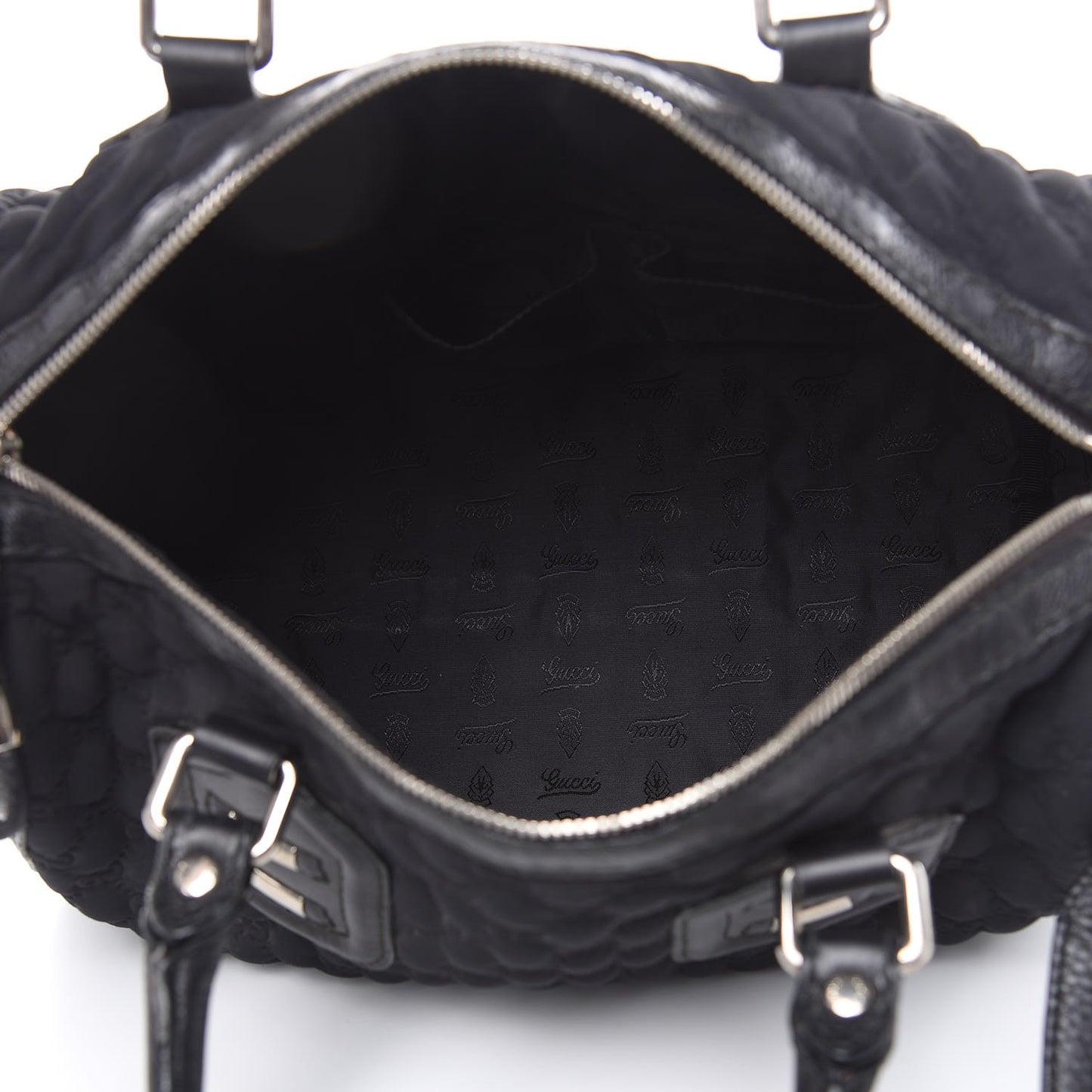 Guccissima Neoprene Medium Techno Tag Boston Black