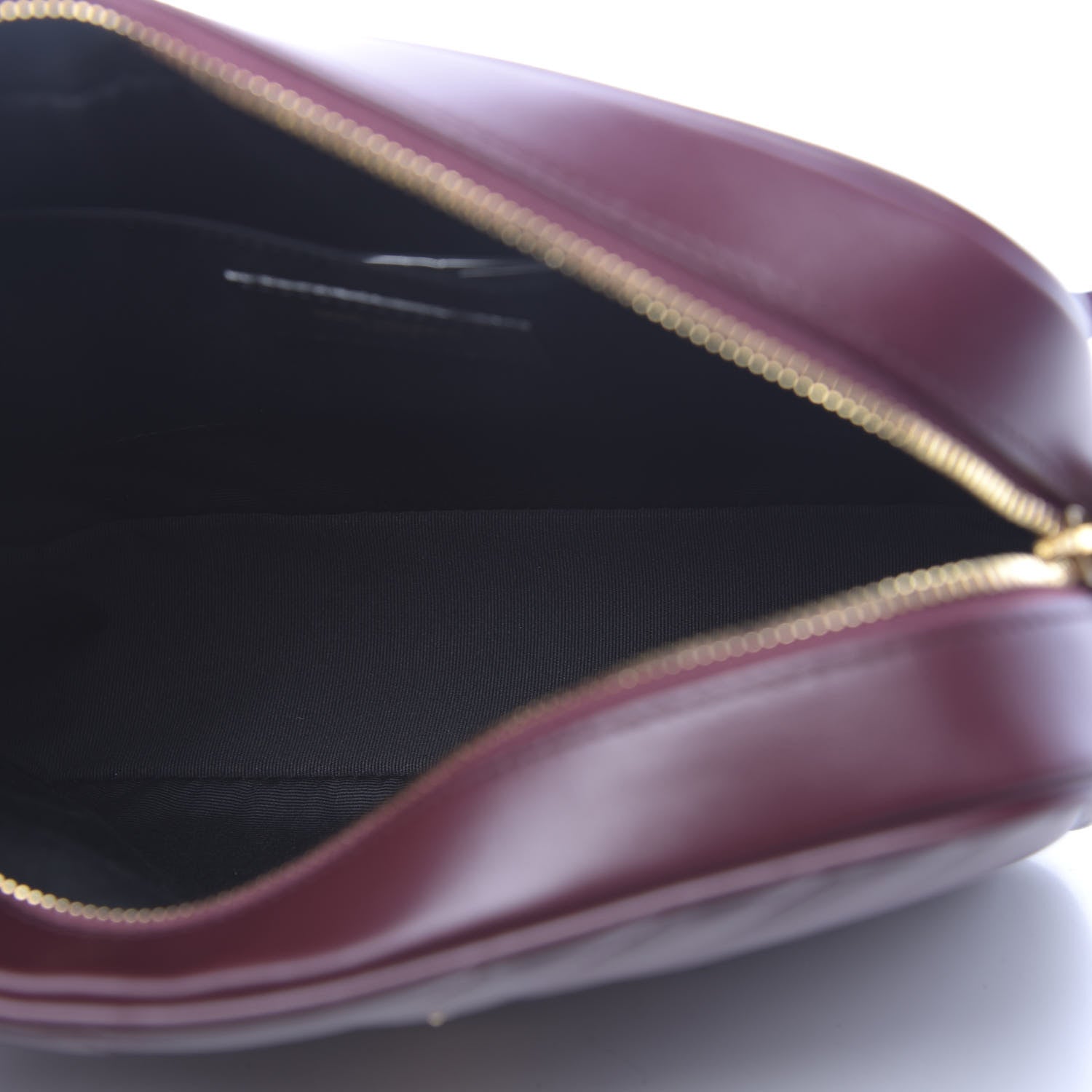 Saint Laurent Calfskin Matelasse Monogram Lou Camera Bag Dark Legion Red 7 of 9