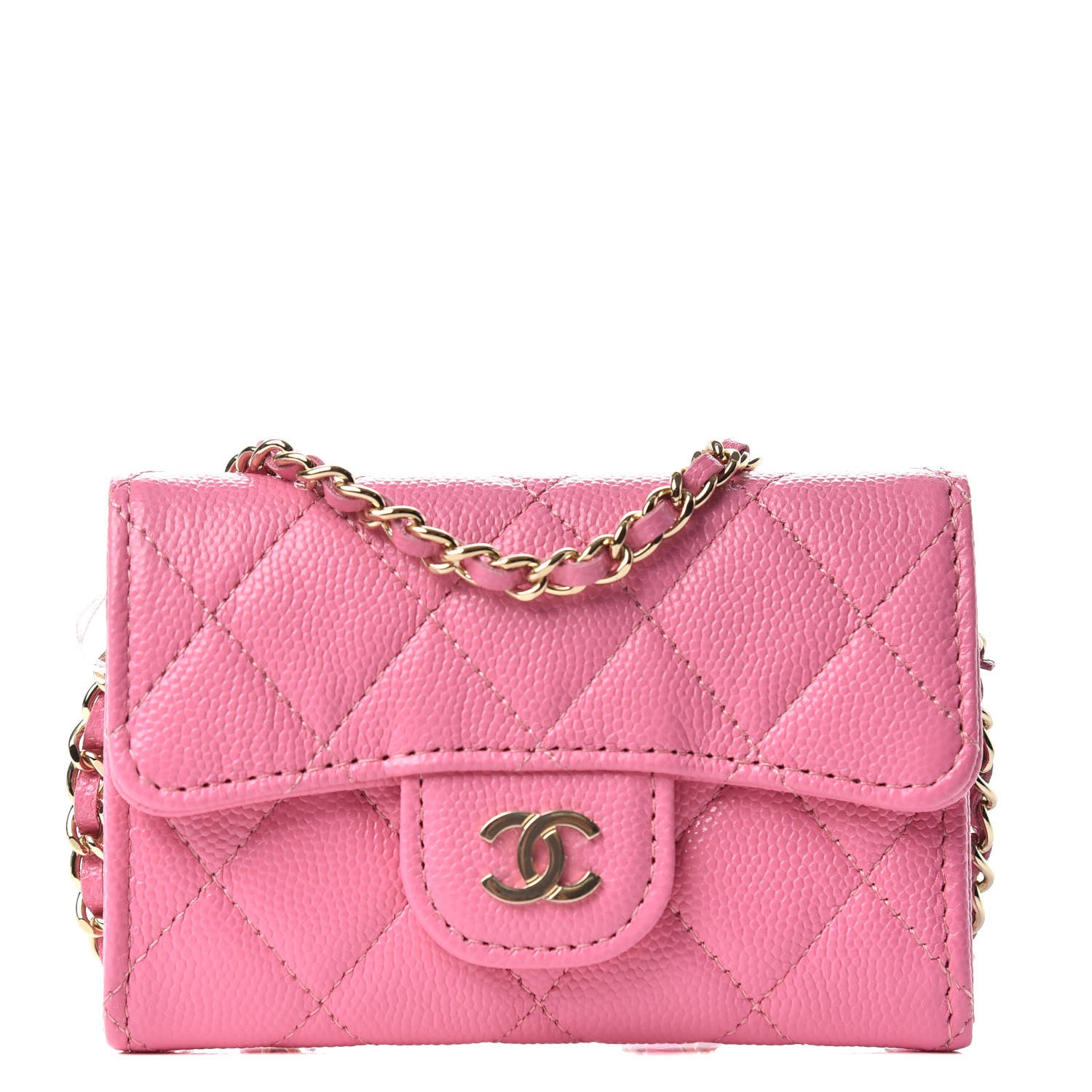 Chanel Caviar Quilted Belt Bag Pink 1 of 8