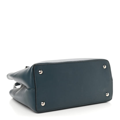 Fendi Vitello Dolce Century Petite 2Jours Tote Pavone Albicocca 4 of 15