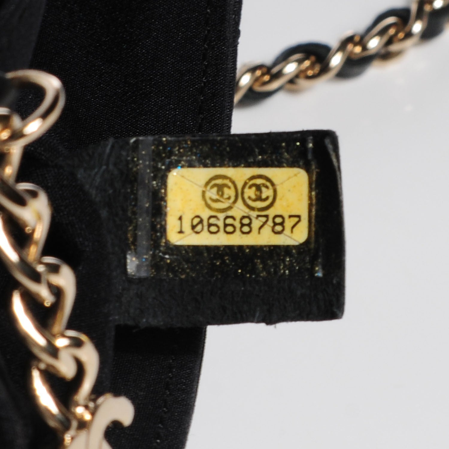 Chanel Nylon Quilted East West Crystal Flap Black 7 of 8