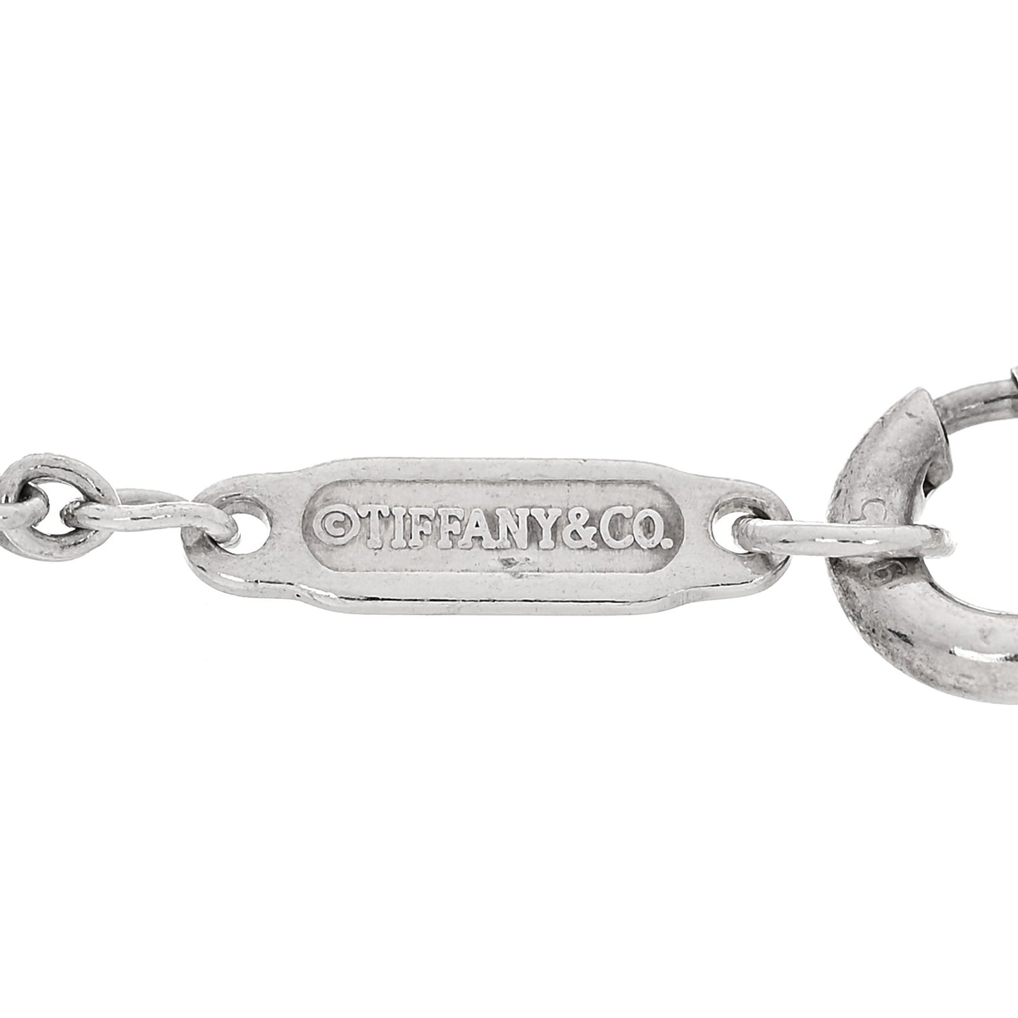 Sterling Silver Return To Tiffany Love Heart Tag Key Bracelet