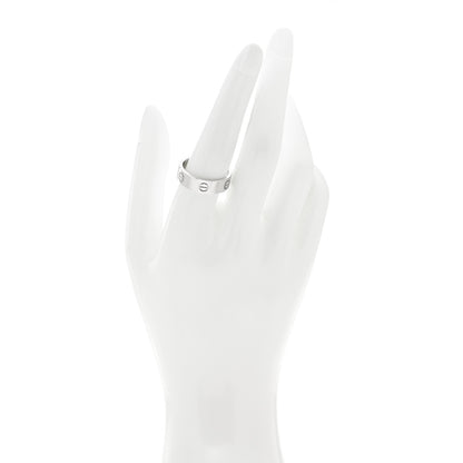 Cartier 18K White Gold 5.5mm LOVE Ring 59 8.75 2 of 4