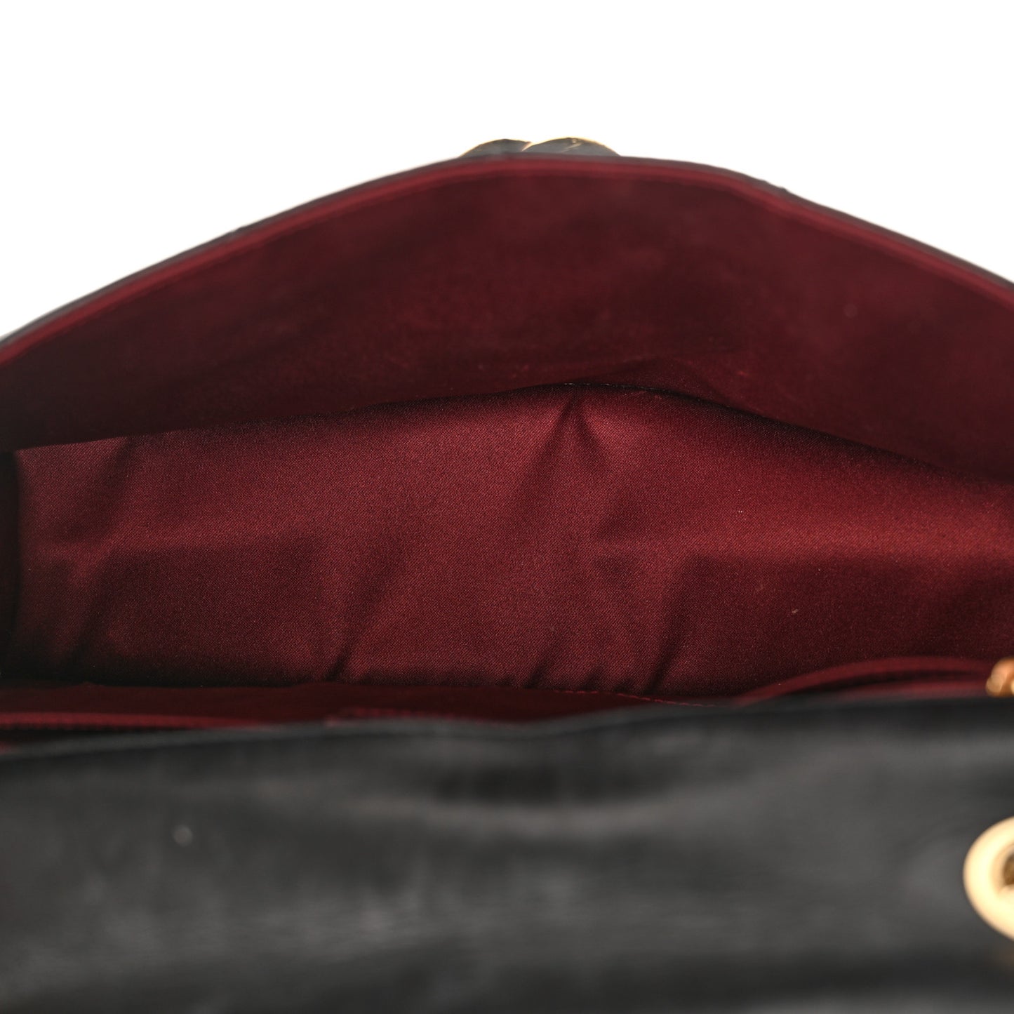 Lambskin Quilted Large Golden Class Flap Black