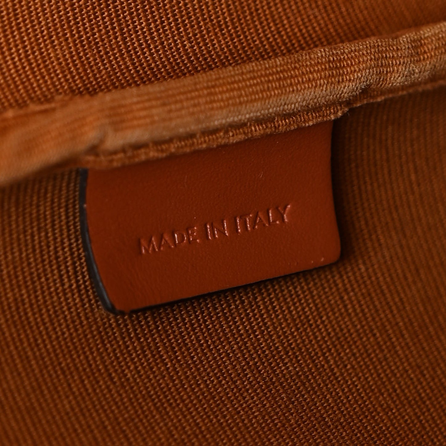 Triomphe Canvas Calfskin Medium Bucket Bag Tan