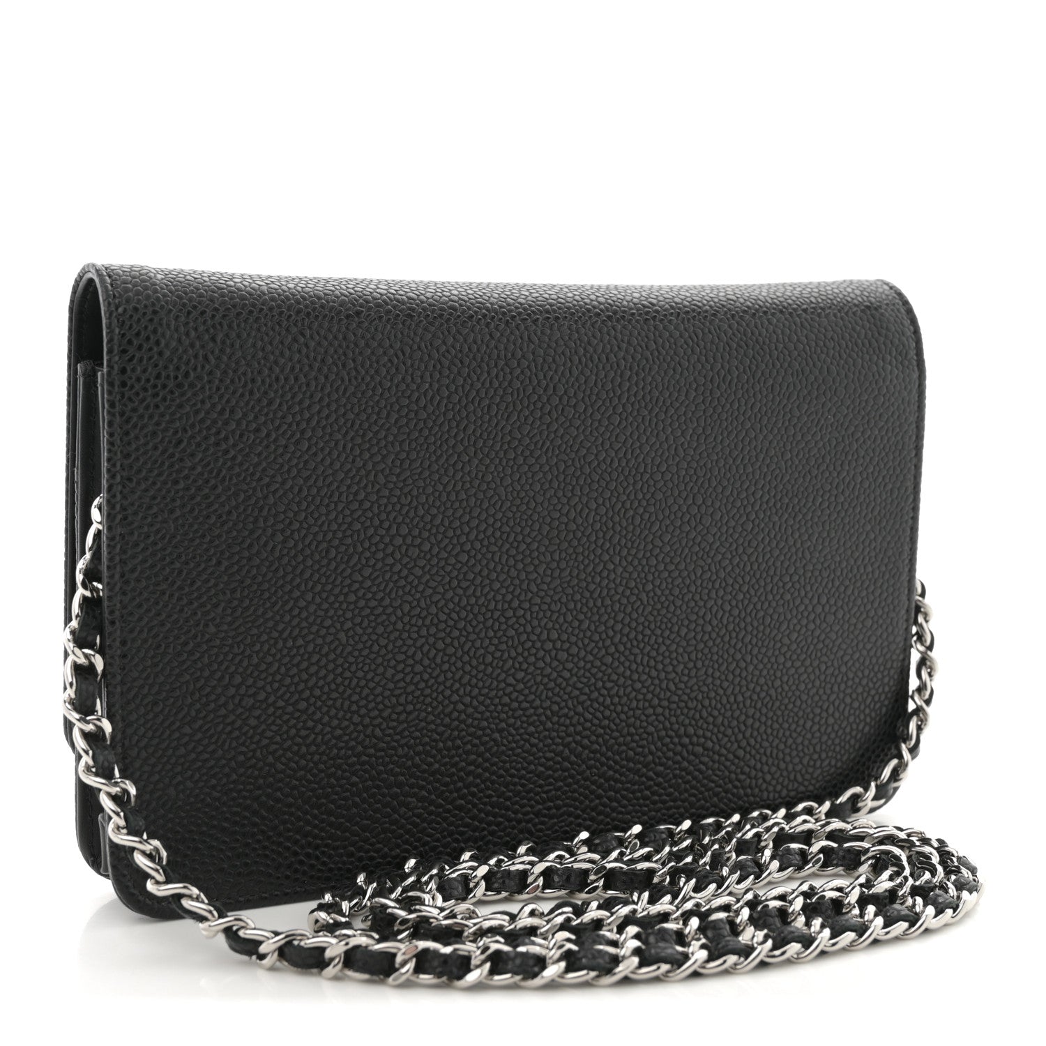 Chanel Caviar Timeless CC Wallet on Chain WOC Black 3 of 11