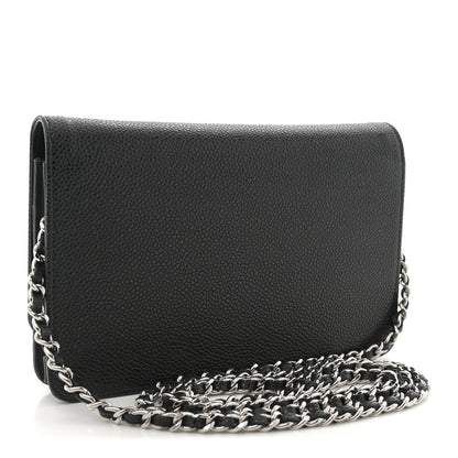 Chanel Caviar Timeless CC Wallet on Chain WOC Black 3 of 11