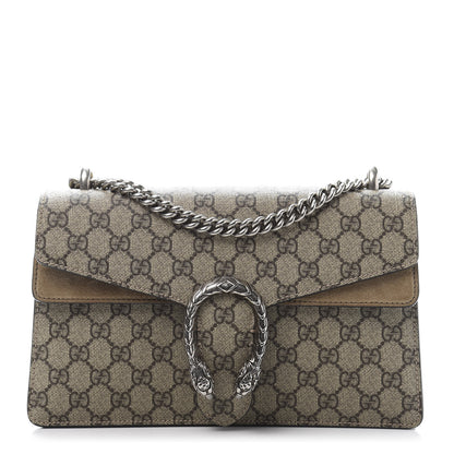 Gucci GG Supreme Monogram Small Dionysus Shoulder Bag Taupe 1 of 14