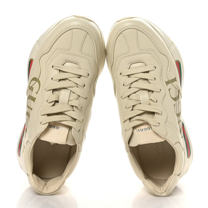 Gucci Calfskin Logo Womens Rhyton Sneakers 36.5 Ivoire 2 of 8