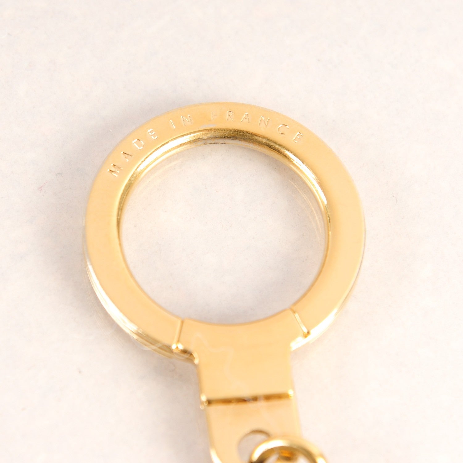 Louis Vuitton Metal Pochette Extender Key Ring Chain Gold 4 of 5