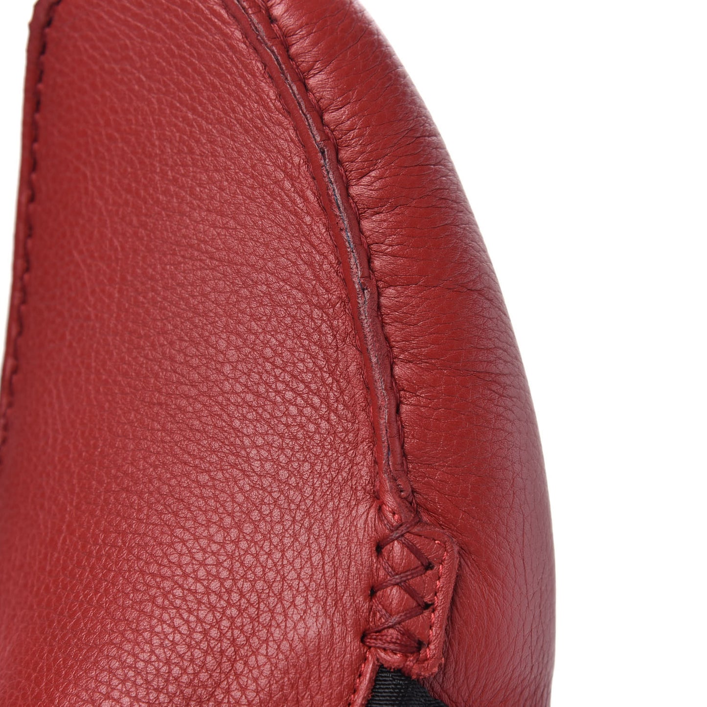 Calfskin Web Mens Driver Loafers 7.5 Red