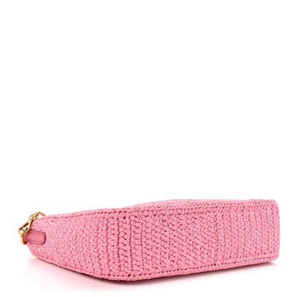 Prada Yarn Raffia Effect Crochet Re-Edition 2005 Shoulder Bag Petalo 4 of 9