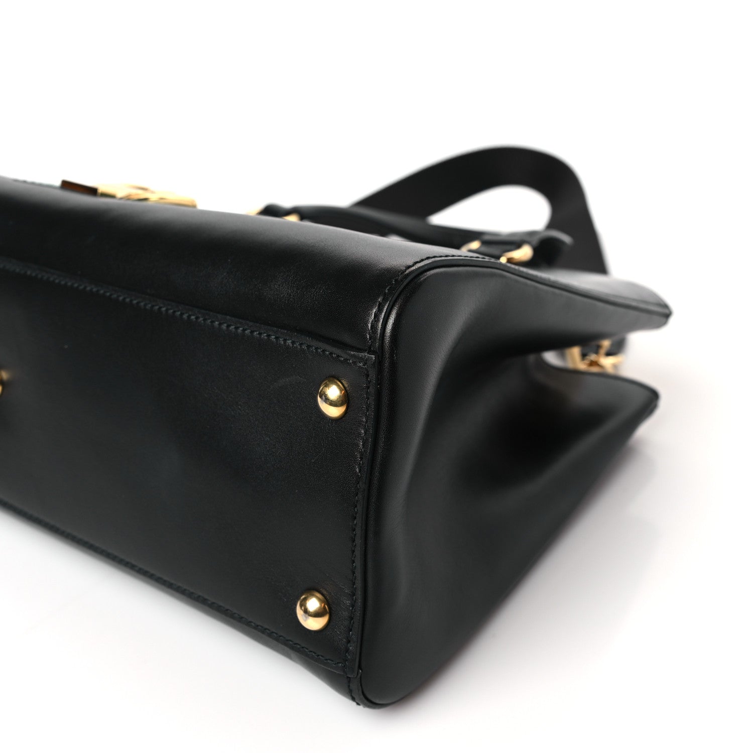 Gucci Calfskin Large Sylvie Top Handle Tote Black 9 of 9