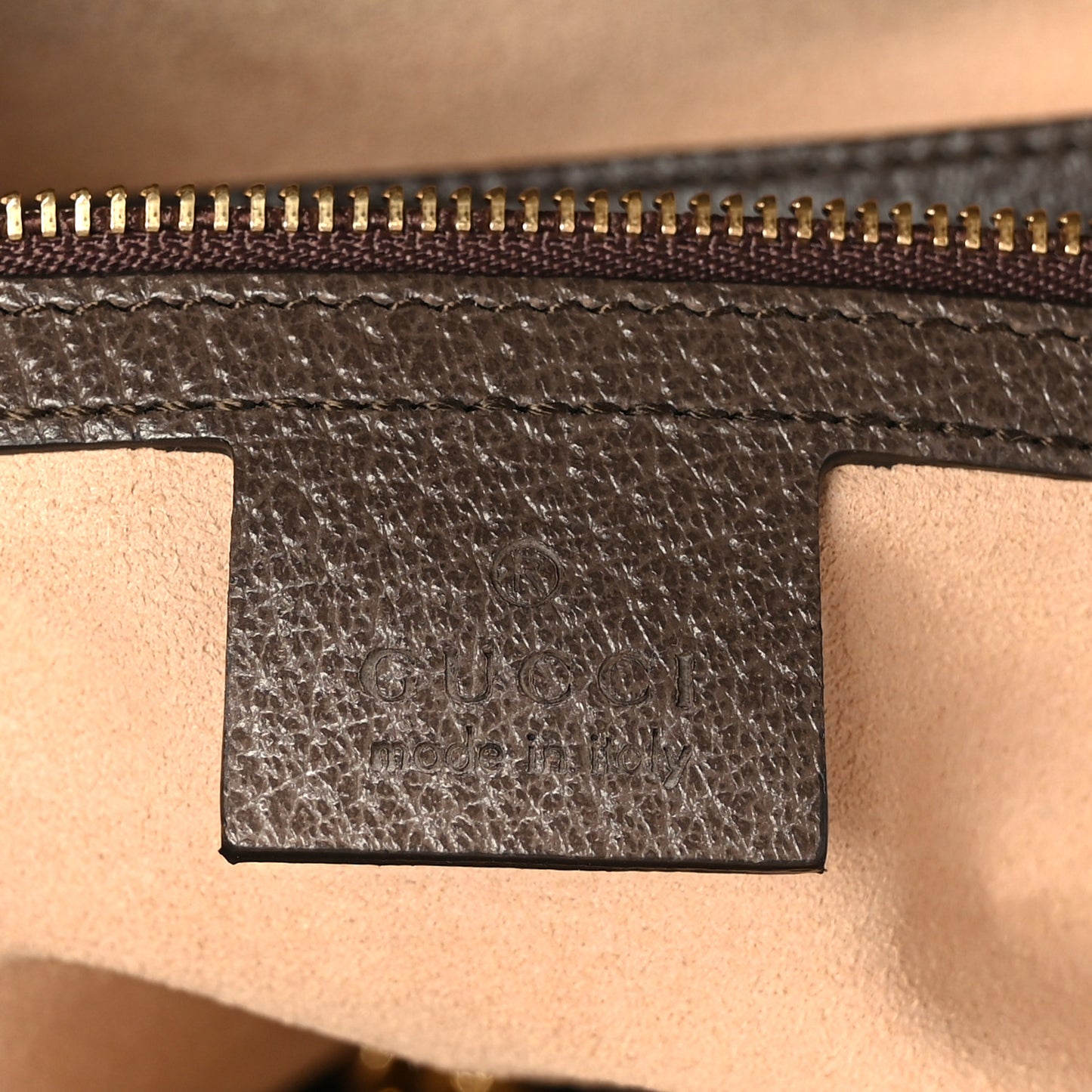 GG Supreme Monogram Web Medium Ophidia Tote Bag Brown