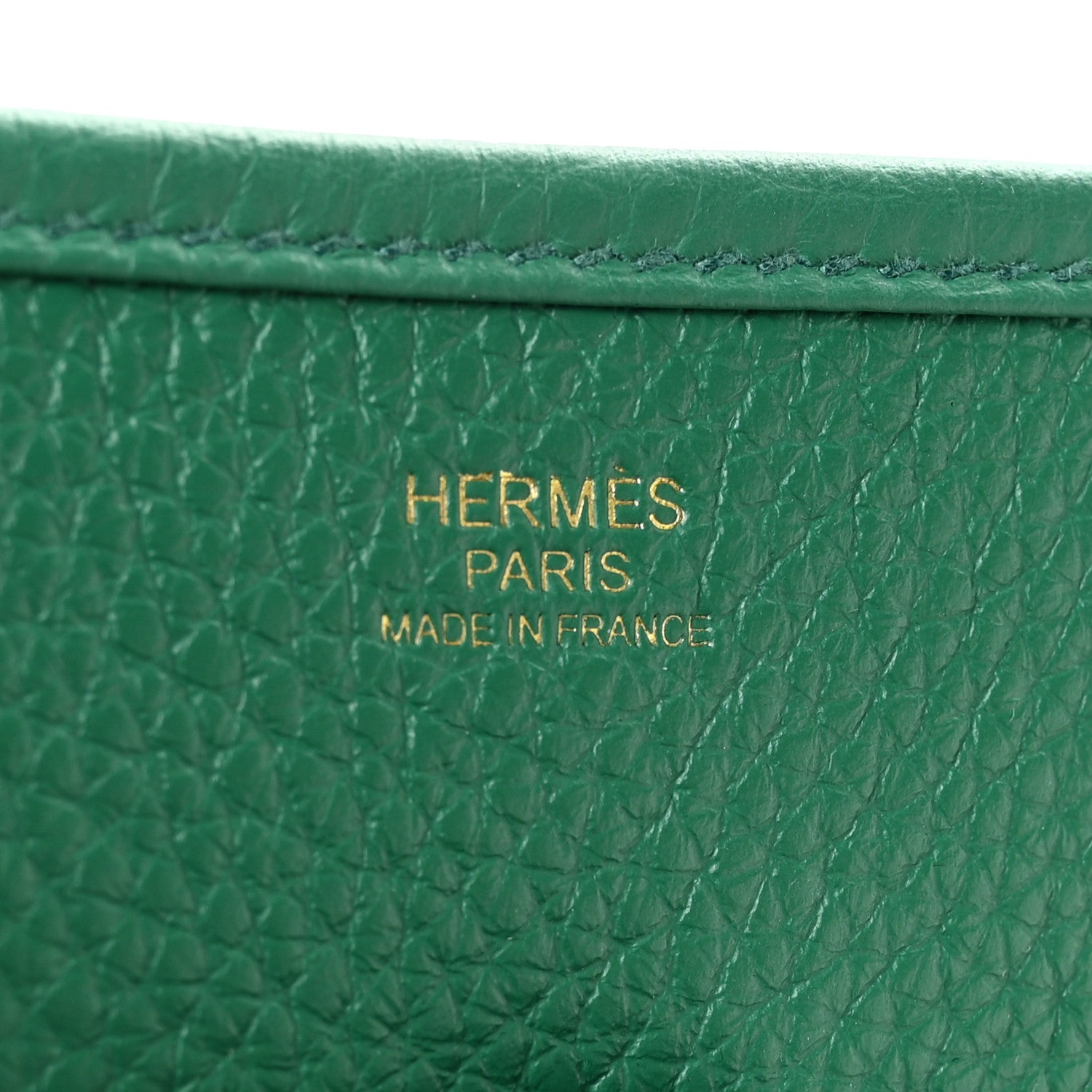 Hermes Taurillon Clemence Evelyne III PM Vert Vertigo 6 of 11