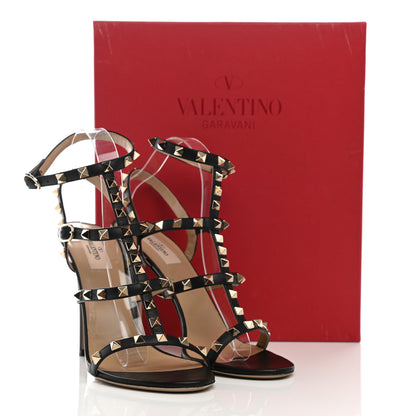 Valentino Garavani Calfskin Nappa Rockstud Gladiator 105mm Sandals 40 Black 22 of 22