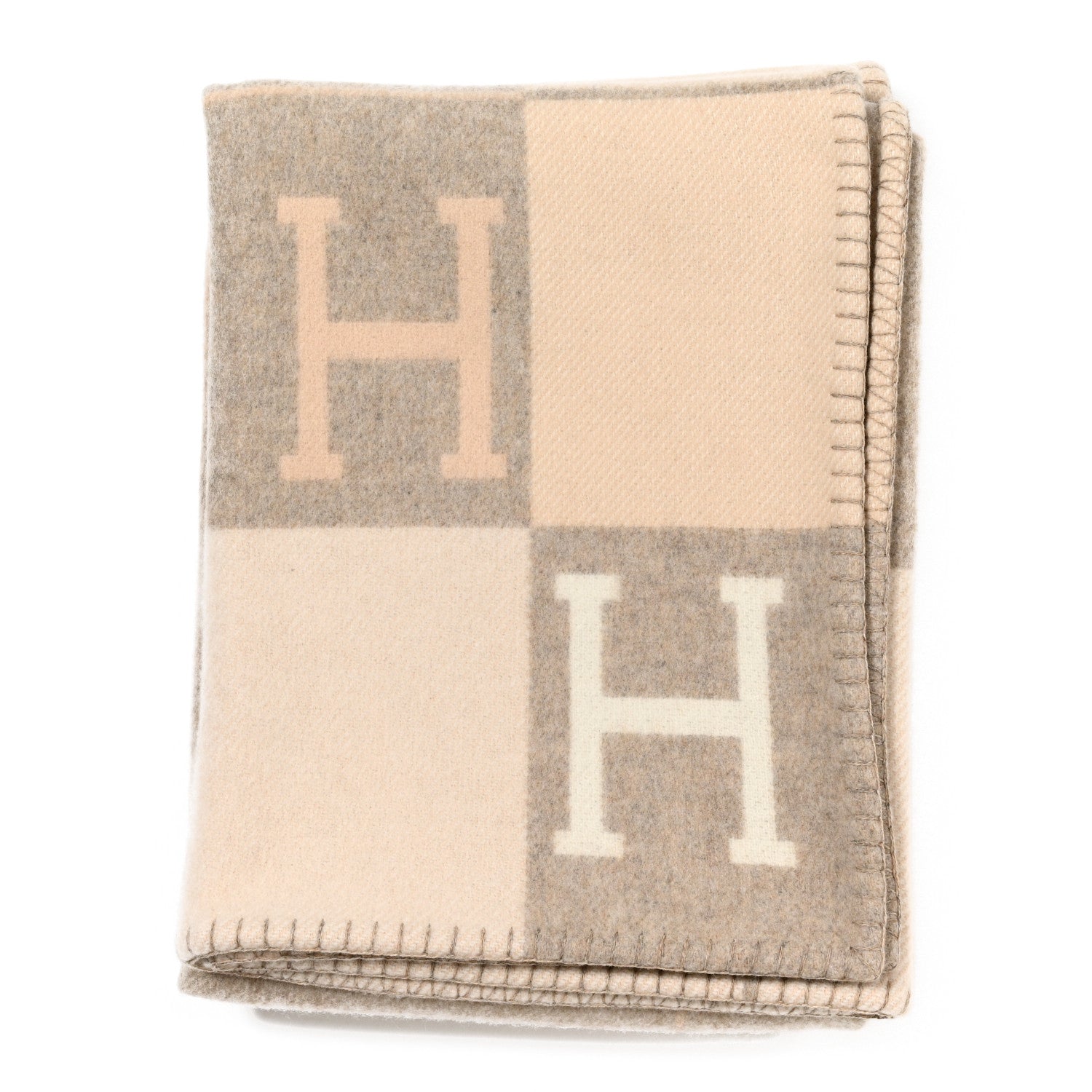 Hermes Wool Cashmere Avalon III Blanket Coco Camomille 1 of 3
