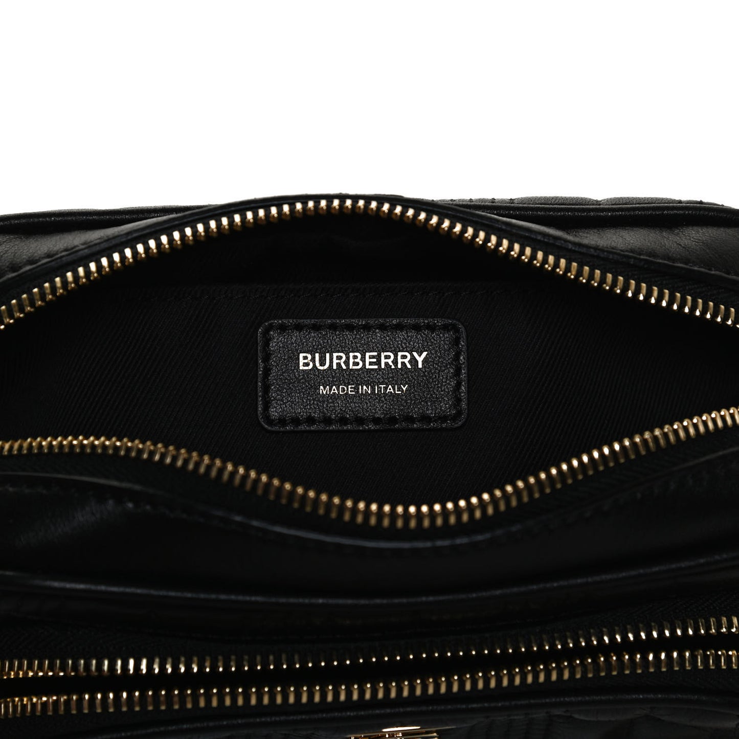 Lambskin Quilted Mini Camera Bag Black