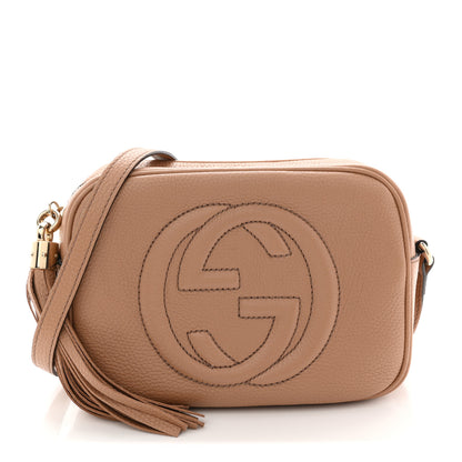 Gucci Pebbled Calfskin Small Soho Disco Bag Camelia 1 of 11
