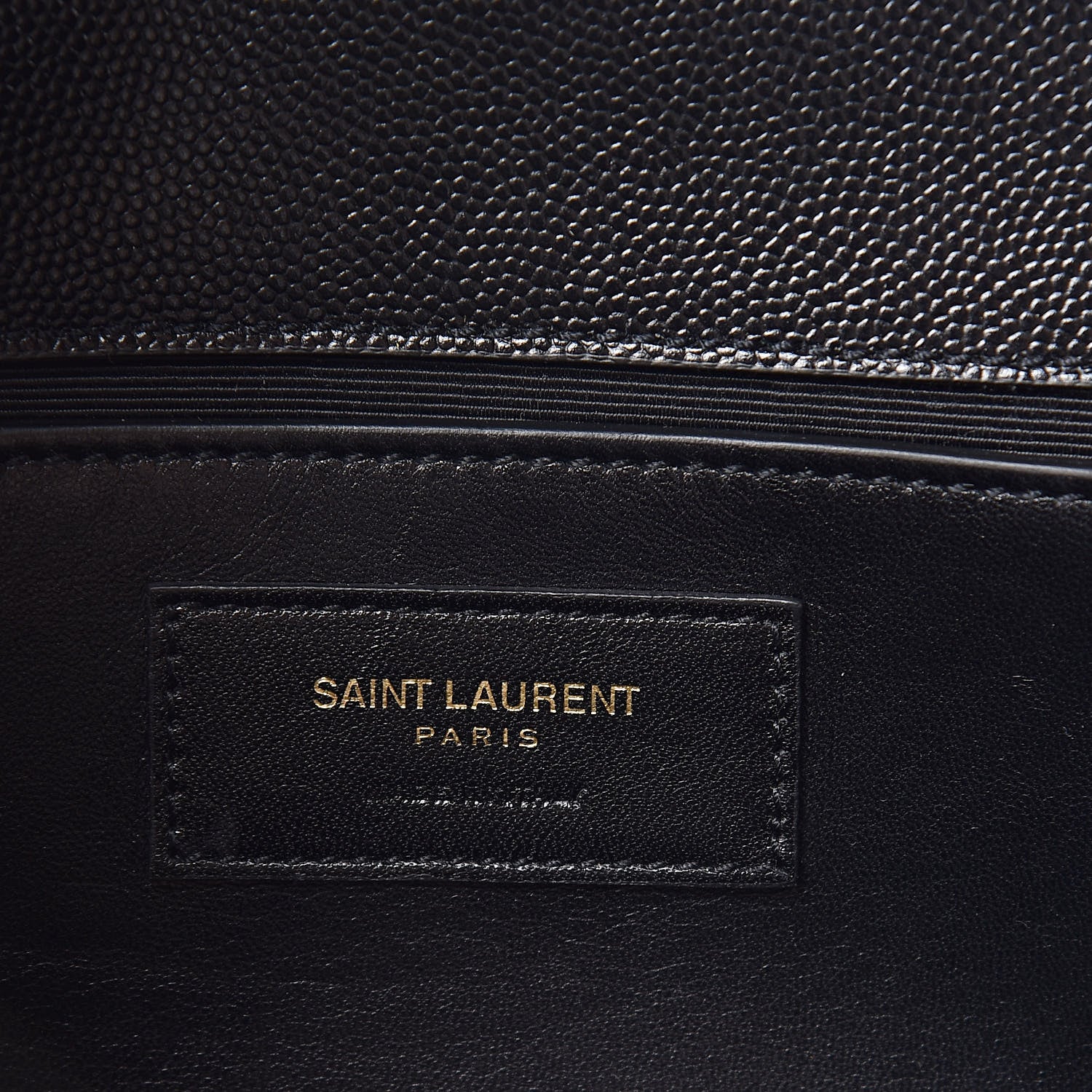 Saint Laurent Grain De Poudre Monogram Cassandre Clutch Black 7 of 8