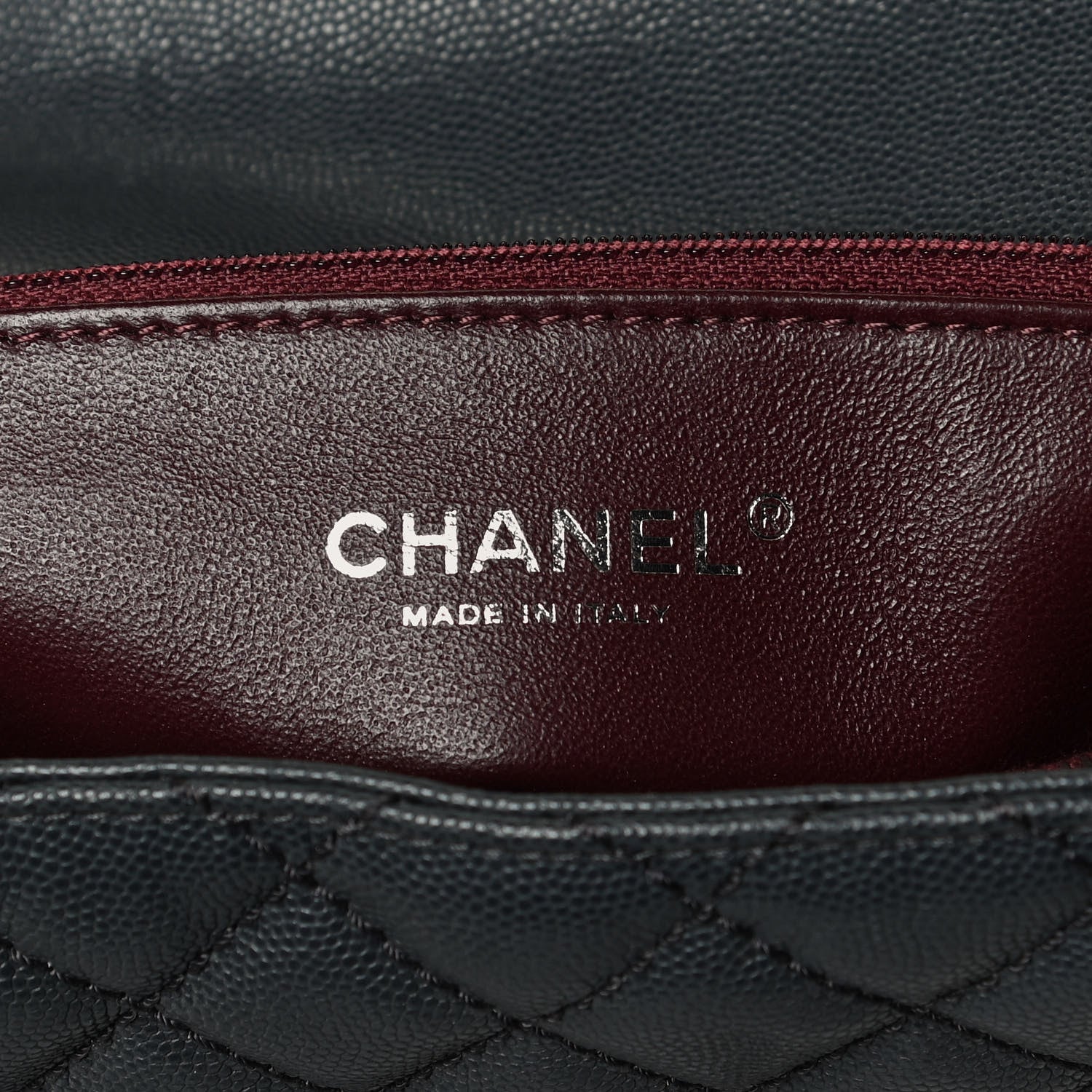 Chanel Caviar Lizard Quilted Large Coco Handle Flap Grey 5 of 10