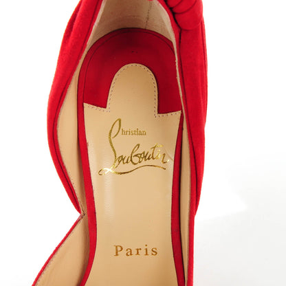 Christian Louboutin Suede Barbara 100 Peep Toe Pumps 36 Oeillet 8 of 9